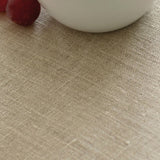 Ensfarget Natur - Akrylduk i 100 % lin, 140 cm bred