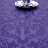 Visconti Jacquard Blue – Vevd akrylduk med flott klassisk mønster – 160 cm bred