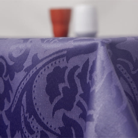 Visconti Jacquard Blue – Vevd akrylduk med flott klassisk mønster – 160 cm bred