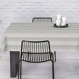 Welss Lino beige - Jacquardvevd akrylduk, 180 cm bred