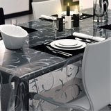 Amber, klar plast gjennomsiktig voksduk med ranke