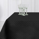 Amigoni Sort - Jacquardvevd akrylduk, 180 cm bred