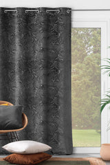 Analia preget velur Antrasitt – Mørkleggingsgardin 140 x 240 cm miljø