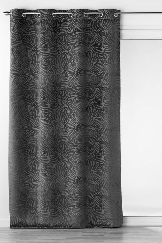 Analia preget velur Antrasitt – Mørkleggingsgardin 140 x 240 cm