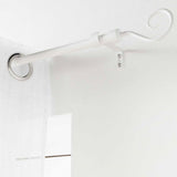 Arabesque Hvit – Justerbar gardinstang 120–210 cm