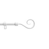 Arabesque Hvit – Justerbar gardinstang 120–210 cm