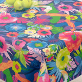 Araca Marine - Akrylduk med store, flotte blomster - 155 cm bred