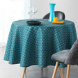 Artchic Blue Ø 180 cm, rund bordduk med flekkavvisende behandling