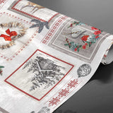 Avoriaz – Rullet julevoksduk med grantrær og hjorter