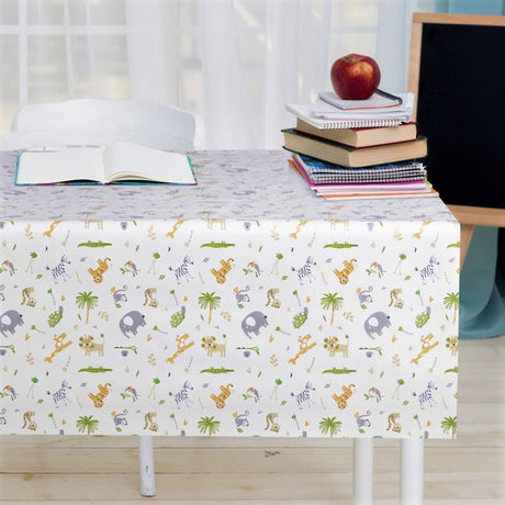 Babysafari, en søt barne-voksduk med dyr fra Afrika, miljø