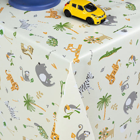 Babysafari, en søt barne-voksduk med dyr fra Afrika