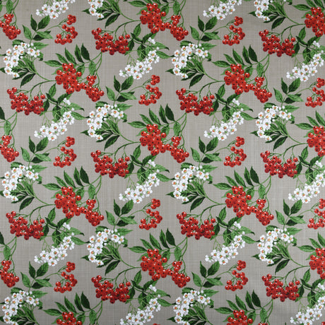 Baies - Akrylduk med bær og blomster 155 cm bred