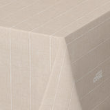 Balance Cake - 160 cm bred voksduk med stripet mønster i beige