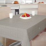 Balance Seal - 160 cm bred voksduk med stripet mønster i grålig nyanse