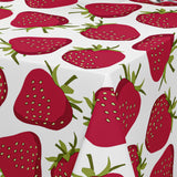 Berry Bliss - Voksduk med jordbærmotiv, hjørne