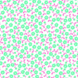 Primrose Waterfall - voksduk med små søte blomster