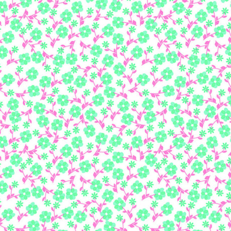 Primrose Waterfall - voksduk med små søte blomster