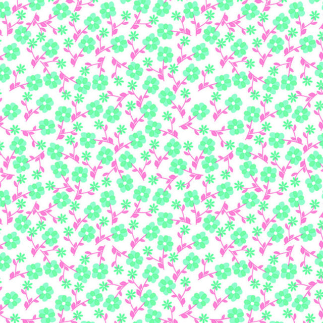 Primrose Waterfall - voksduk med små søte blomster