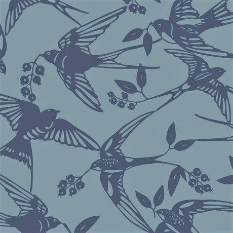 BIRDS Arona Blue – Notes by Susanne Schjerning – akrylduk med antiskli