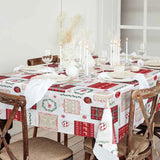 Bjelleklang – Koselig julevoksduk med hørstruktur