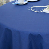 Ensfarget blå akrylduk - Dali 160 cm bred