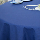 Dali ensfarget akrylduk i blått, 140 cm bred