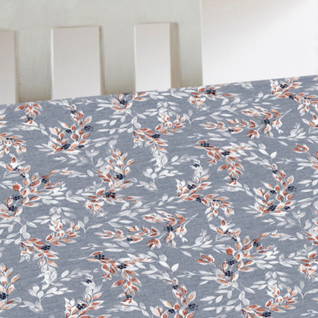 Blå Vidalia - Voksduk med herlig blomstermønster