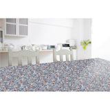 Blå Vidalia - Voksduk med herlig blomstermønster