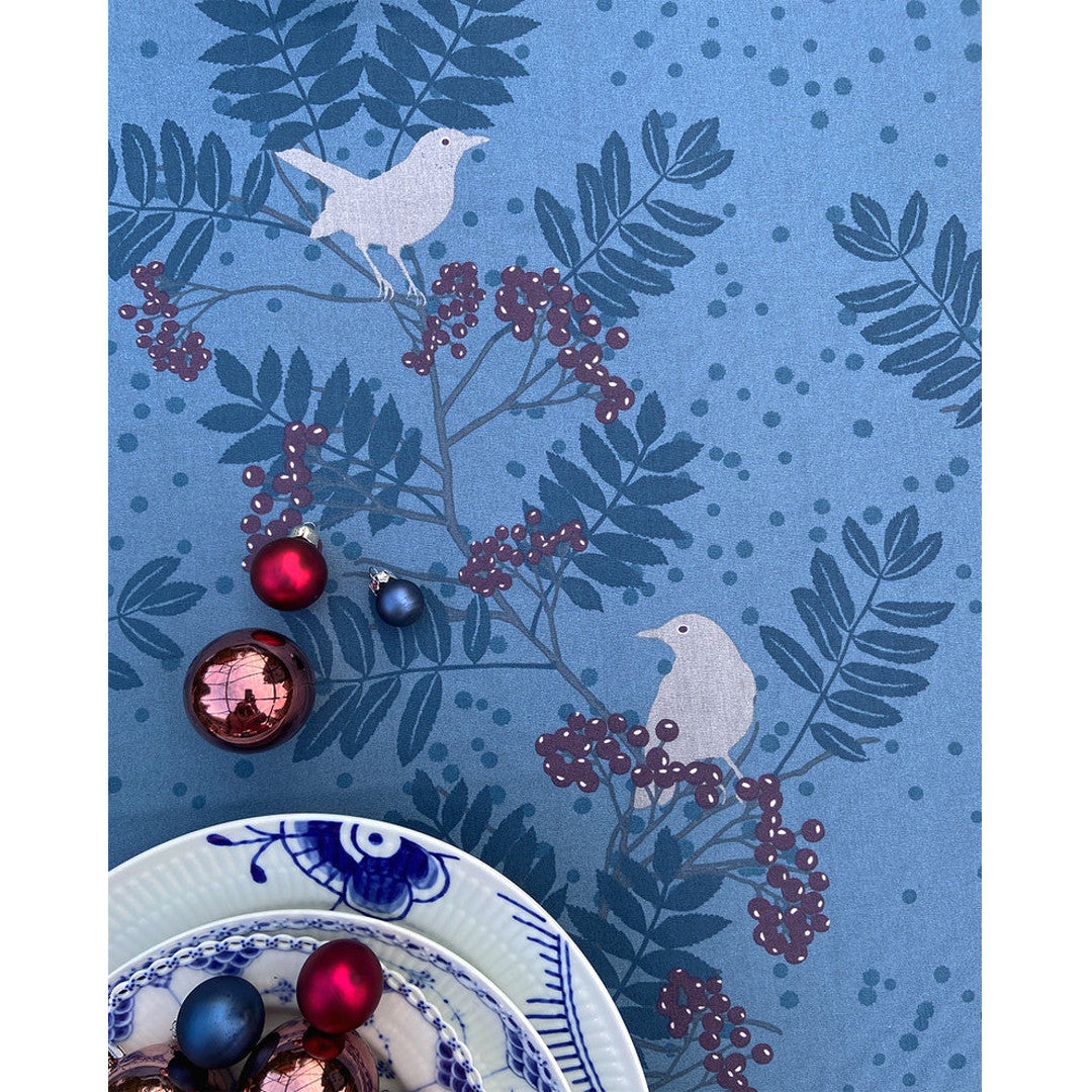 Blackbird Juleduk – Notes by Susanne Schjerning, akrylduk med antiskli