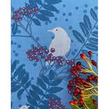 Blackbird Støvet Blå – Notes by Susanne Schjerning, akrylduk med antiskli