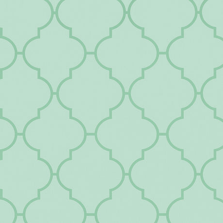 Bløt Geometri – Voksduk i mintgrønn mønster
