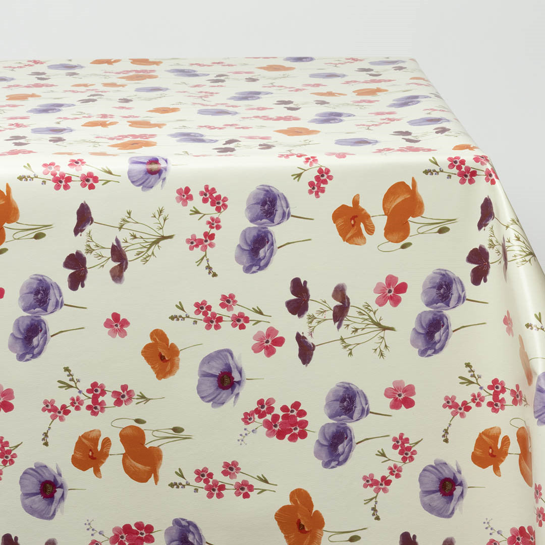 Blomstenes Skjønnhet – Voksduk med valmuer