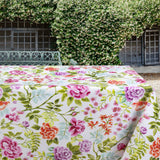 Blomstrende morgenstund – Voksduk vakre blomster