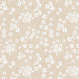 Blossom Linen – voksduk med linlook i lys beige, nærbilde