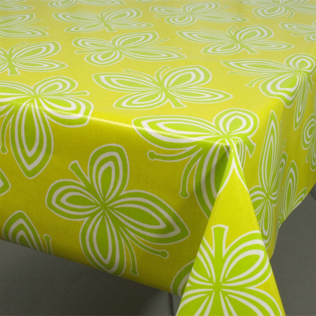 Sommerfugler – Bo Bendixen tekstil voksduk, grønn vårsommerfugl