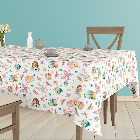 Barnas Påske Hvit – Akrylduk med påskemotiver