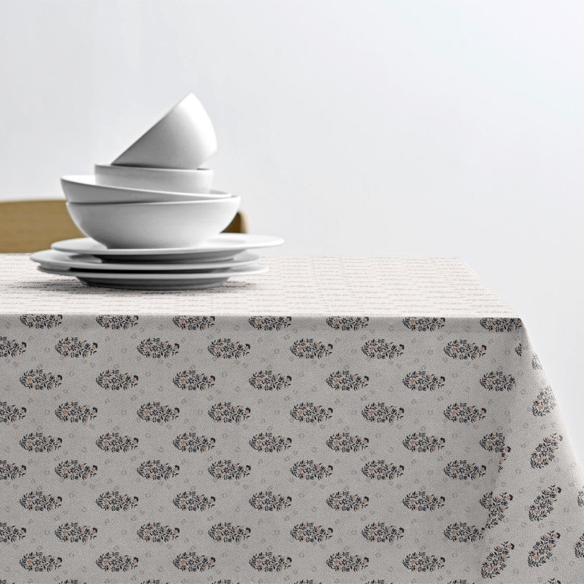 Södahl Boheme Grey – Akrylduk 100 % bomull med antiskli