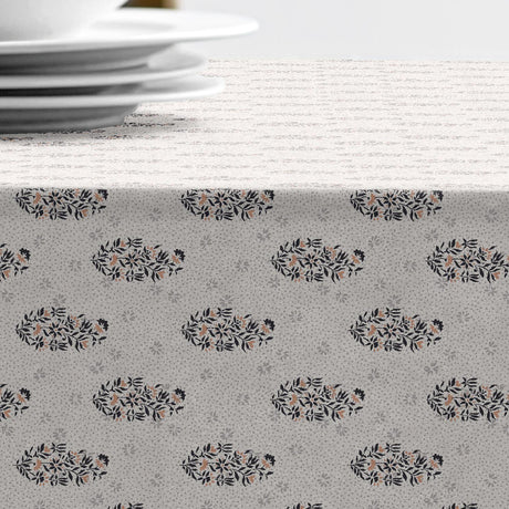 Södahl Boheme Grey – Akrylduk 100 % bomull med antiskli