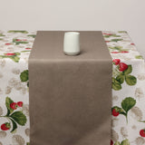 Bordløper, Dali Lys Taupe – Ensfarget akrylbordløper ca. 40 cm bred