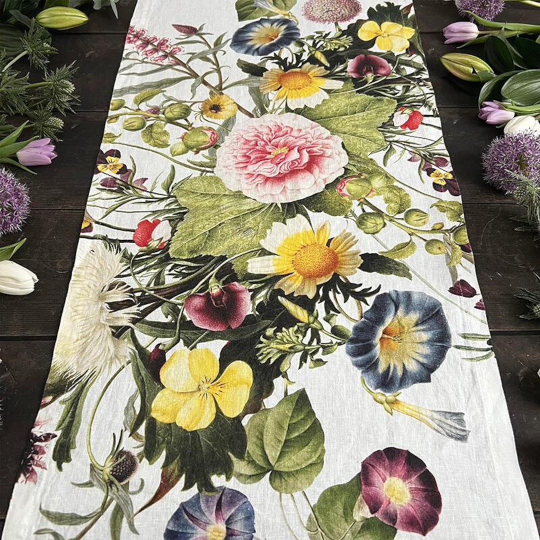 Bordløper i lin Flower Garden – Jim Lyngvild