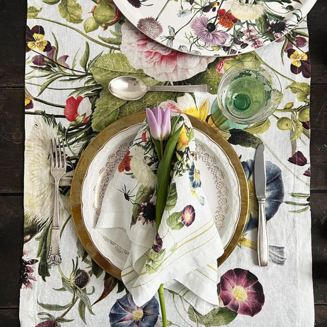 Bordløper i lin Flower Garden – Jim Lyngvild