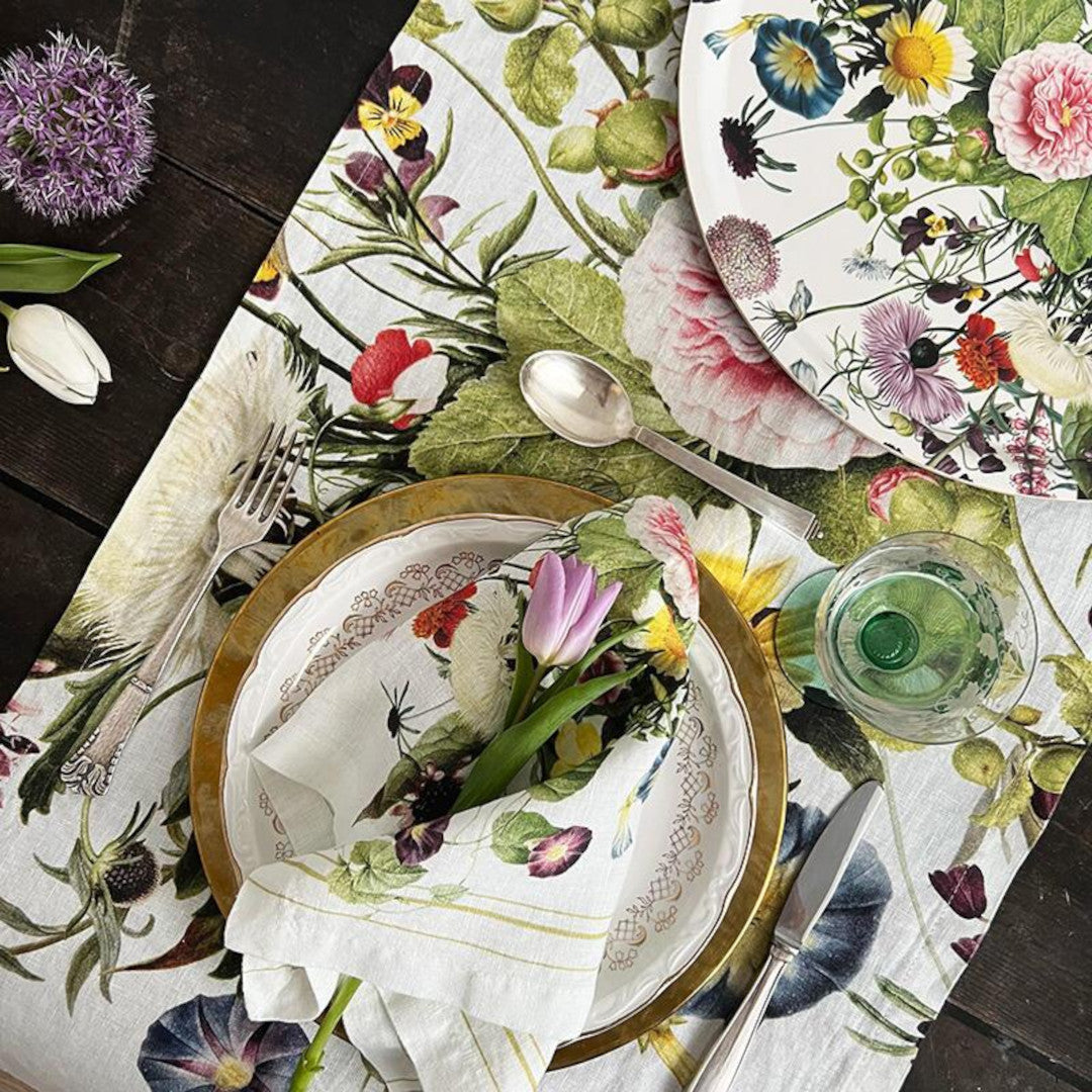 Bordløper i lin Flower Garden – Jim Lyngvild