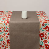 Bordløper, Dali Lys Taupe – Ensfarget akrylbordløper ca. 40 cm bred