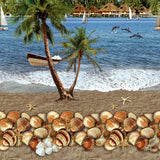 Bounty-land – voksduk med tropisk feriestemning