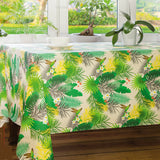 Bregnesporer – Voksduk med bregner, blomster og kolibrier