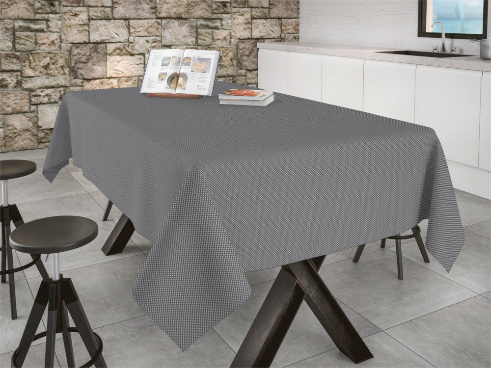 Brocos Stone - Jacquardvevd akrylduk med antiskli, 180 cm bred