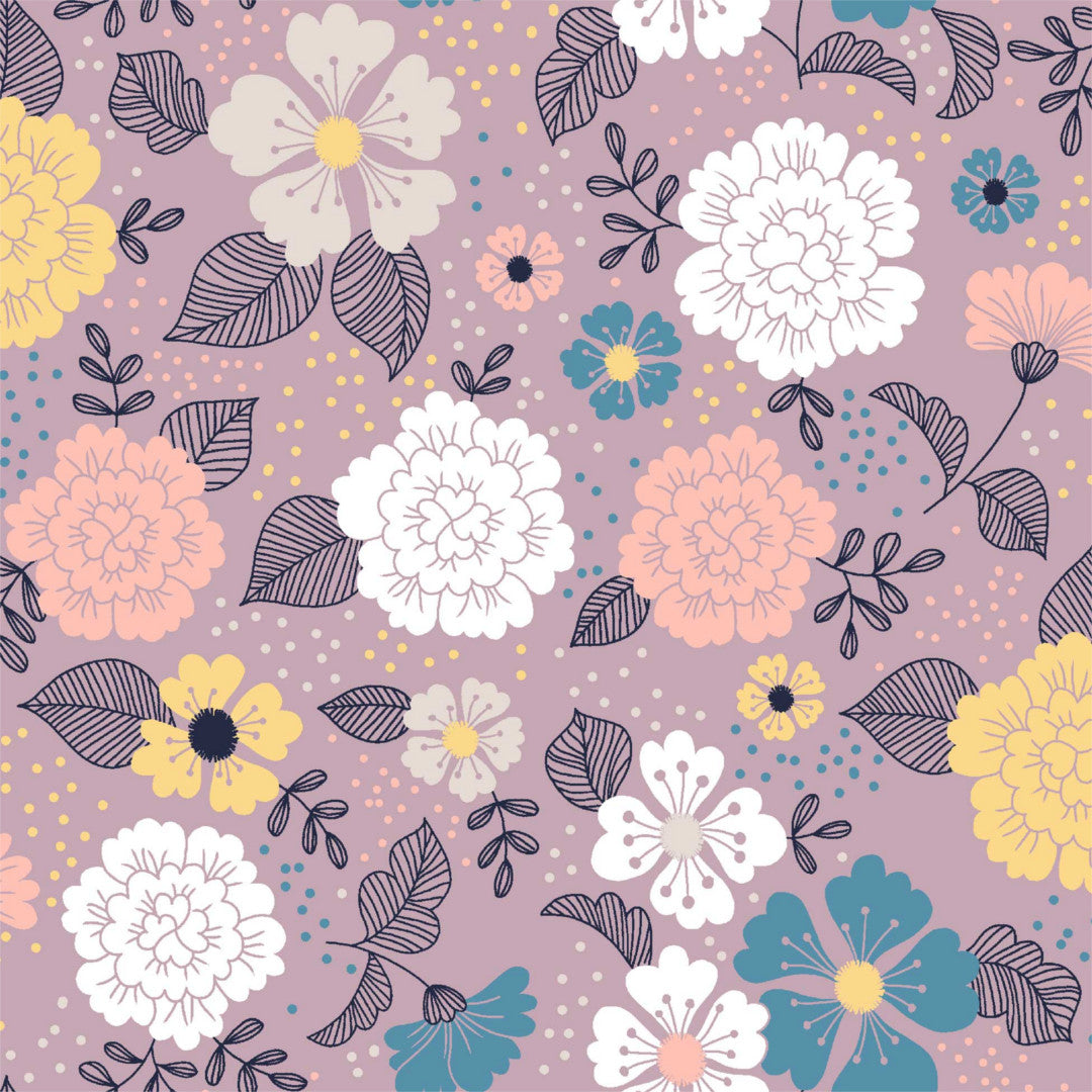 En bukett blomster Støvlilla - Voksduk med utsprungne blomster