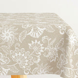 Burliuk Nature - Akrylduk med vakre hvite blomster