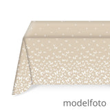 Butterfly – Akrylduk i hørlook med hvite sommerfugler