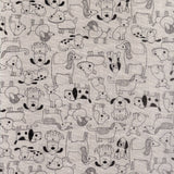 Cani Divertenti e Carini – Akrylduk med søte og morsomme hunder nærbilde